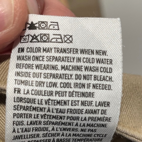 American Eagle Kick Boot Khaki Pants Tan Stretch Chino Womens Size 6 Regular - Picture 10 of 10